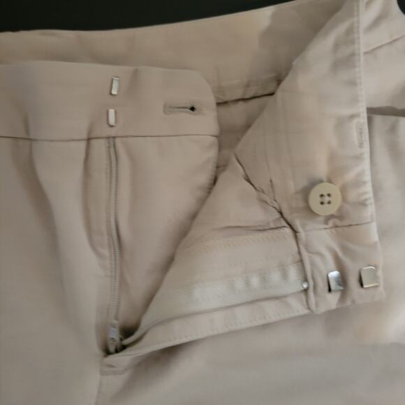 Casual Corner Khaki Flare Leg Stretch Pants - Size 6 - Picture 7 of 9